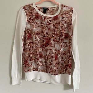 Ann Taylor Factory Sheer Floral Front Sweater